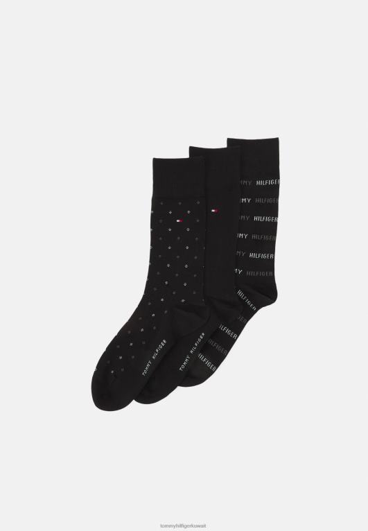 أسود Tommy Hilfiger صندوق هدايا للرجال مكون من 3 جوارب 446446879