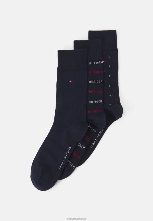 القوات البحرية Tommy Hilfiger صندوق هدايا للرجال مكون من 3 جوارب 446447107