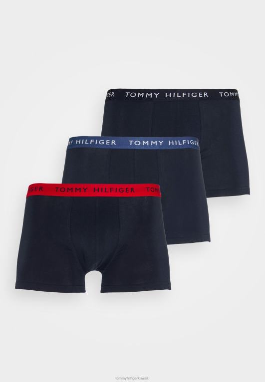 سماء الصحراء / أزرق بترولي / أحمر أولي Tommy Hilfiger جذع 3 حزمة السراويل 446448844