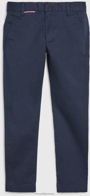 سماء الصحراء Tommy Hilfiger الأولاد 3-7 1985 بنطال تشينو مطاطي 4464499