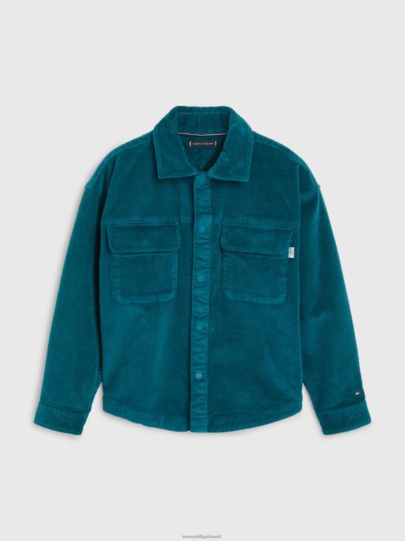 بنزين Tommy Hilfiger قميص قصير للأطفال من الجنسين 3-7 446442392