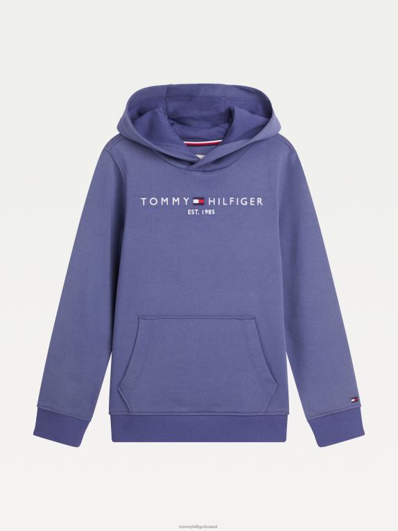 النجم الداكن Tommy Hilfiger سترة بقلنسوة تيري أساسية للجنسين للأطفال من 3 إلى 7 سنوات 44644258