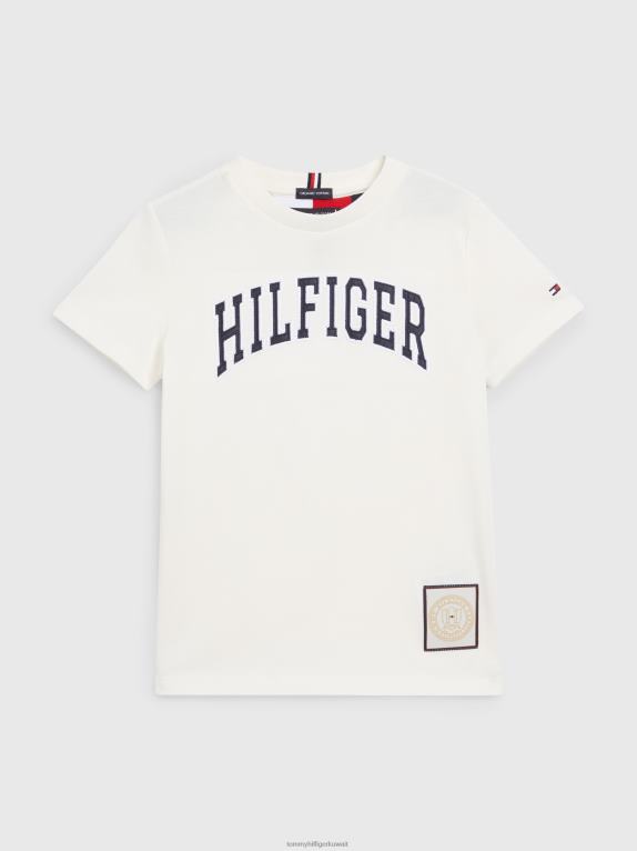 الأبيض القديم Tommy Hilfiger الأولاد 3-7 تي شيرت شعار اسكواش 44644278