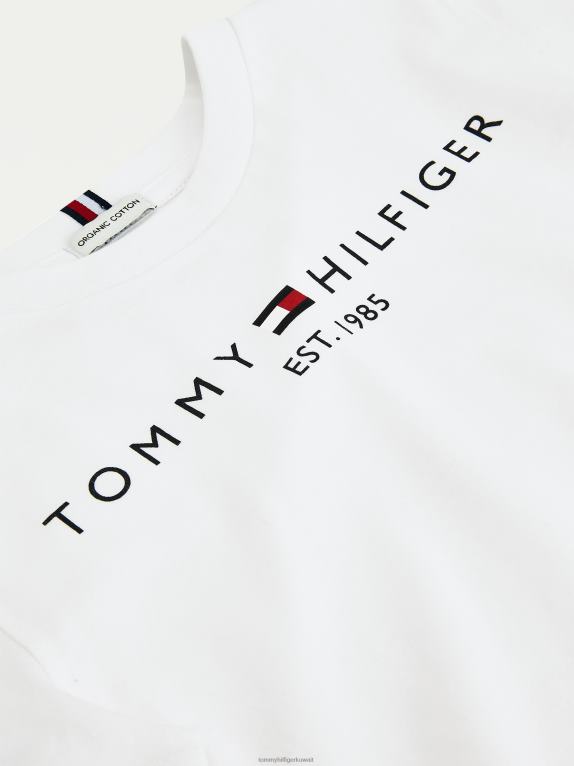 أبيض Tommy Hilfiger تيشيرت أساسي للأطفال من الجنسين 3-7 44644328