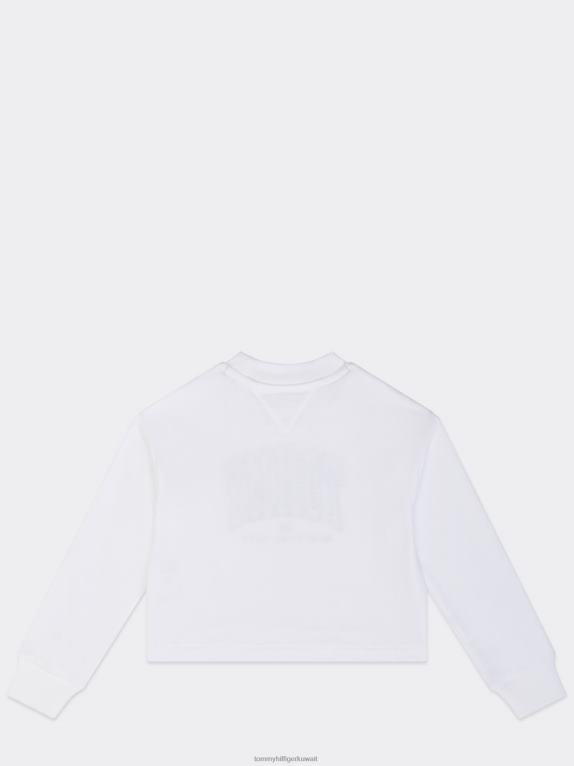 أبيض Tommy Hilfiger الفتيات 3-7 سترة قصيرة اسكواش 44644444