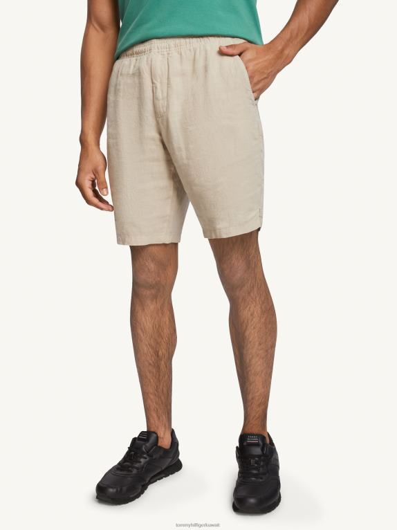 حجر Tommy Hilfiger هارلم سحب على السراويل الكتان 446441015