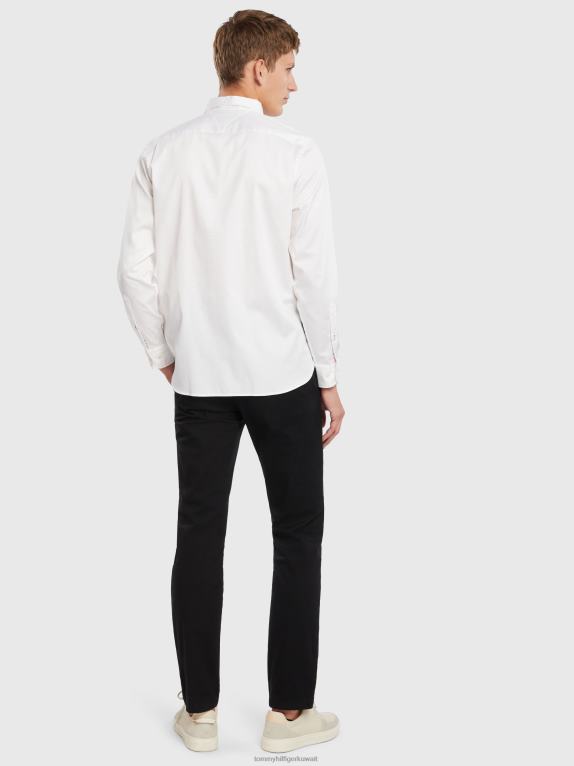 أبيض Tommy Hilfiger ديوالي قميص مونوغرام يتحلل 446441016