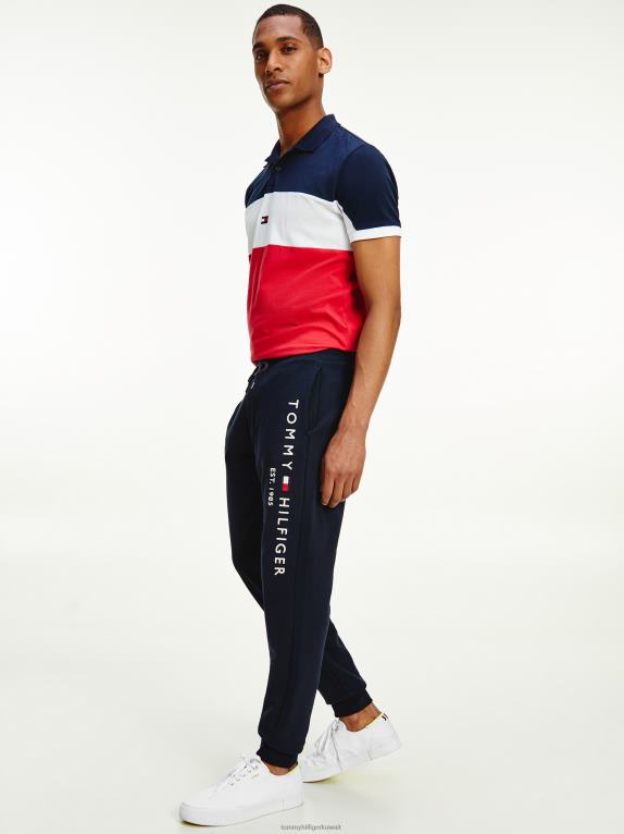 سماء الصحراء Tommy Hilfiger بنطال رياضي من القطن العضوي ذو علامة تجارية 446441022