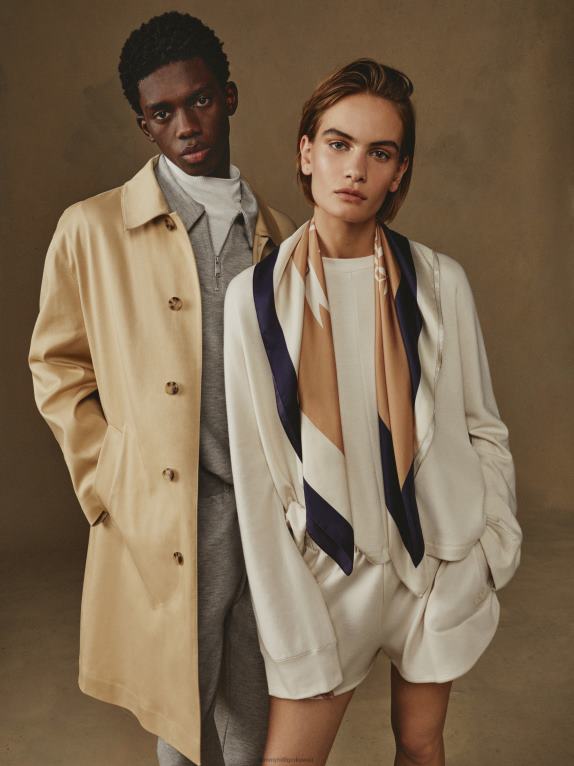 هيذر رمادي متوسط Tommy Hilfiger بنطال رياضي مزود بأساور 446441035