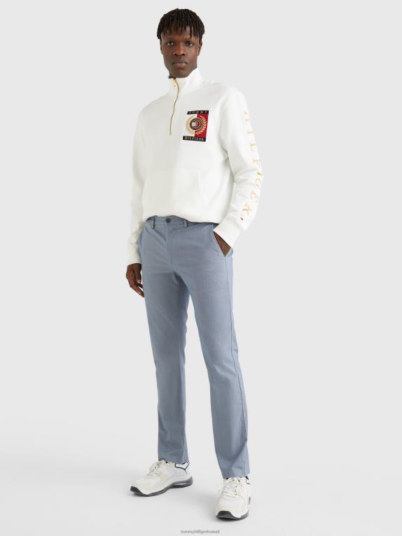 النيلي الباهت Tommy Hilfiger بنطال دينتون بقصة مستقيمة ومطبوع 446441056