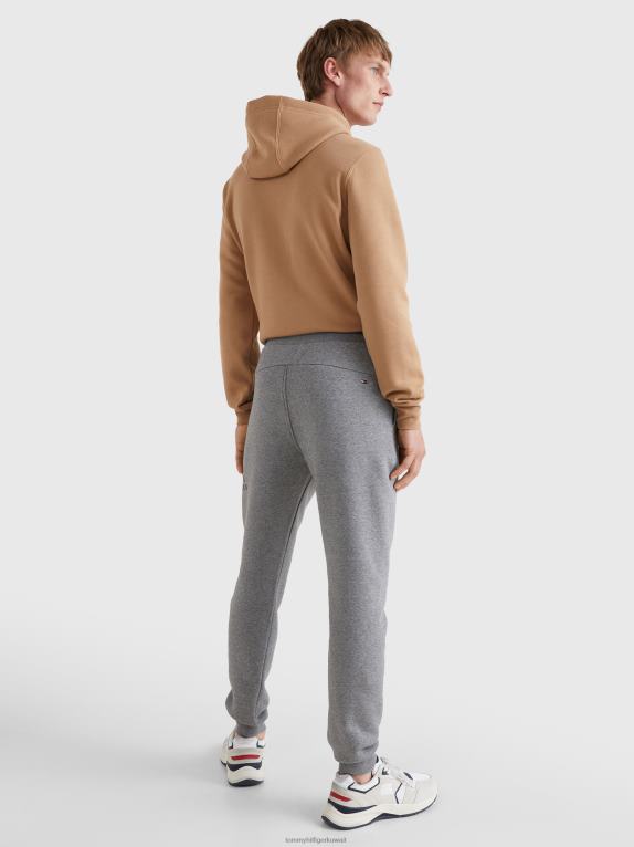 هيذر رمادي متوسط Tommy Hilfiger بنطال رياضي بأساور وشعار 446441063