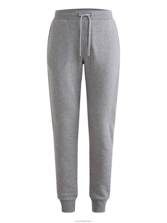 هيذر رمادي متوسط Tommy Hilfiger بنطال رياضي بأساور وشعار 446441063