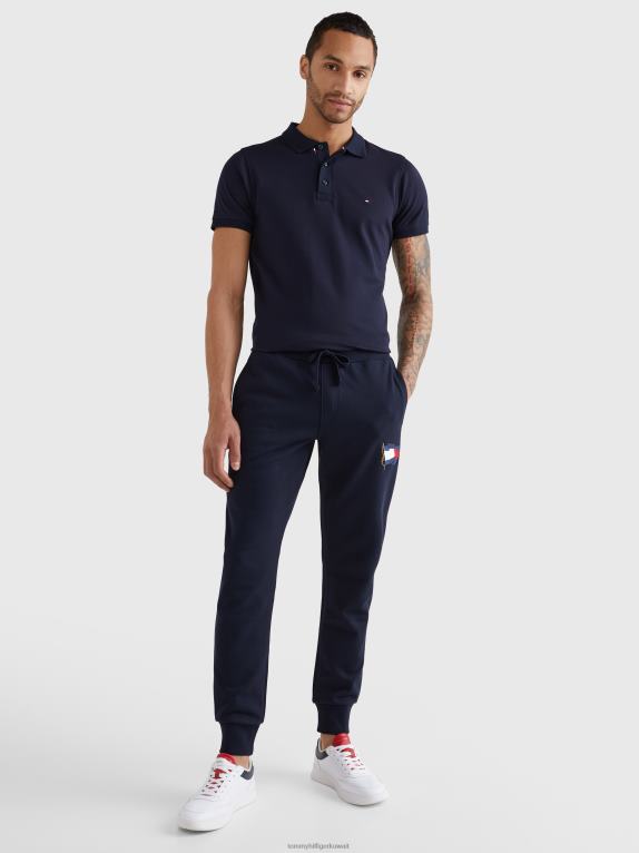 سماء الصحراء Tommy Hilfiger بنطال رياضي ذو قصة عادية من موشن فلاج 446441067