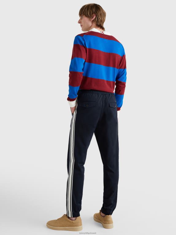 سماء الصحراء Tommy Hilfiger شريط سحب على السراويل الضيقة 446441082