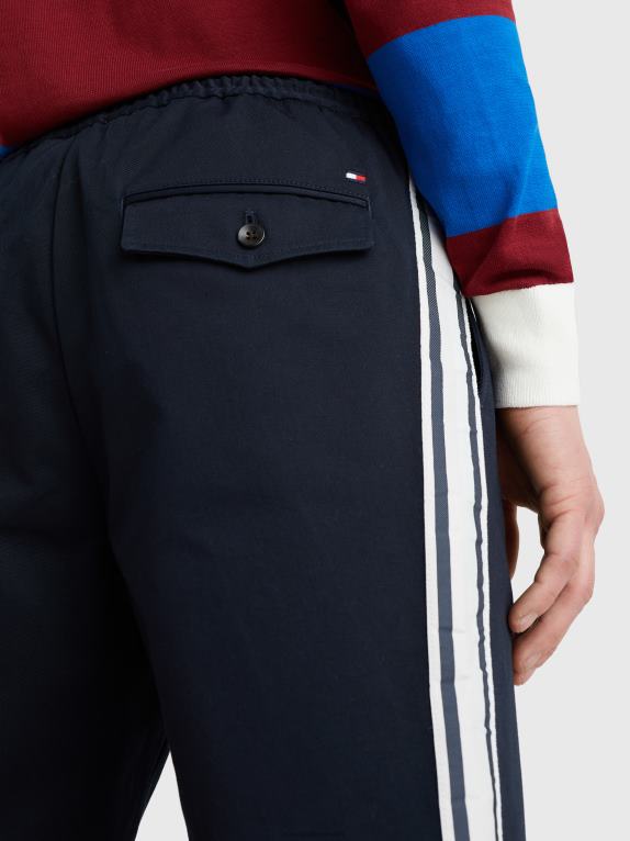 سماء الصحراء Tommy Hilfiger شريط سحب على السراويل الضيقة 446441082