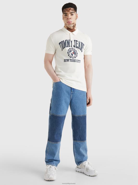 الأبيض القديم Tommy Hilfiger شعار الكلية بولو 446441132