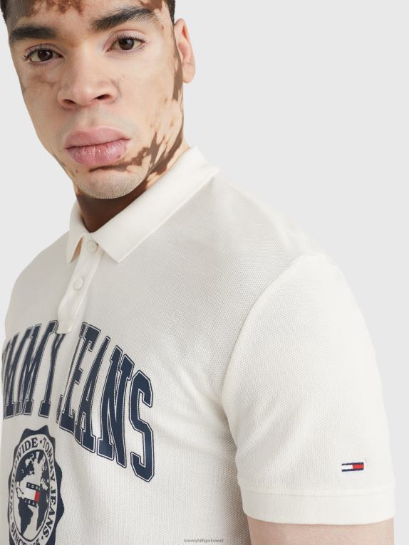 الأبيض القديم Tommy Hilfiger شعار الكلية بولو 446441132