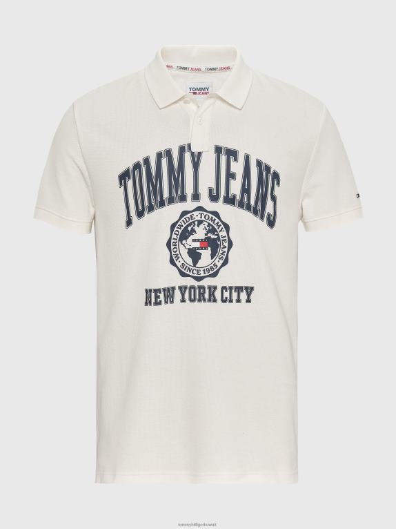 الأبيض القديم Tommy Hilfiger شعار الكلية بولو 446441132