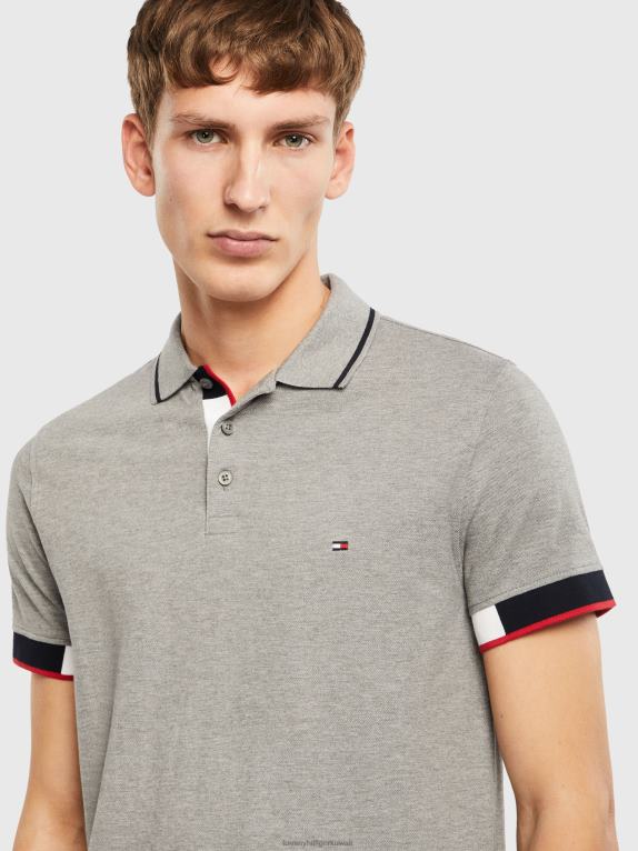 هيذر رمادي متوسط Tommy Hilfiger أصفاد ملونة ذات قصة ضيقة 446441159