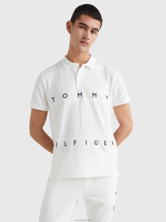 بيج فاتح Tommy Hilfiger بولو العلم الأحادي 446441165