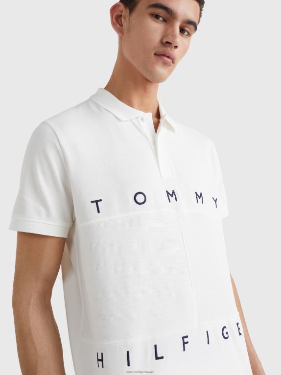 بيج فاتح Tommy Hilfiger بولو العلم الأحادي 446441165