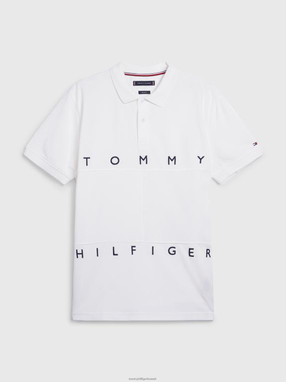 بيج فاتح Tommy Hilfiger بولو العلم الأحادي 446441165