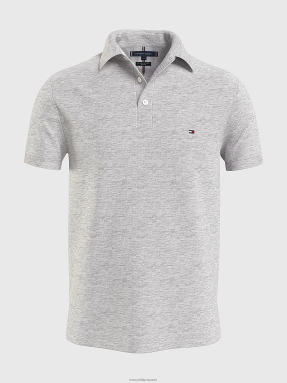 هيذر رمادي فاتح Tommy Hilfiger لعبة البولو ذات المقاس النحيف 446441178