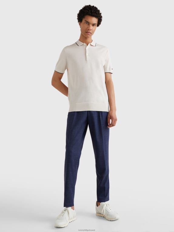 ريشة بيضاء Tommy Hilfiger بولو صوف ميرينو 446441181