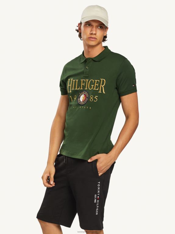 غابة وطنية Tommy Hilfiger شارة أيقونة بولو سليم 446441186
