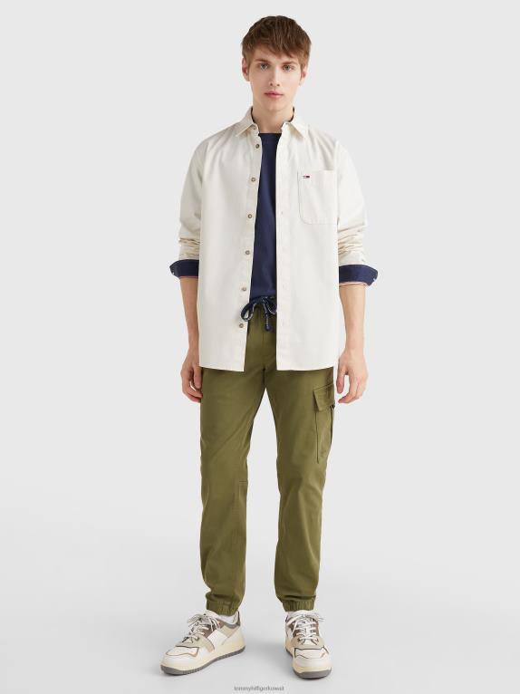 الأبيض القديم Tommy Hilfiger رواية قميص جامعي 446441213