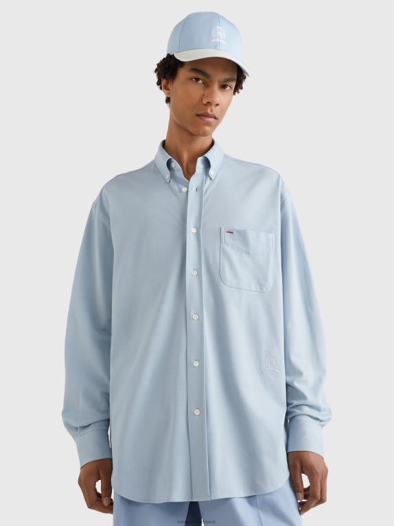 الرنين الأزرق Tommy Hilfiger قميص ويست كوست بريب كريست بيكيه 446441237