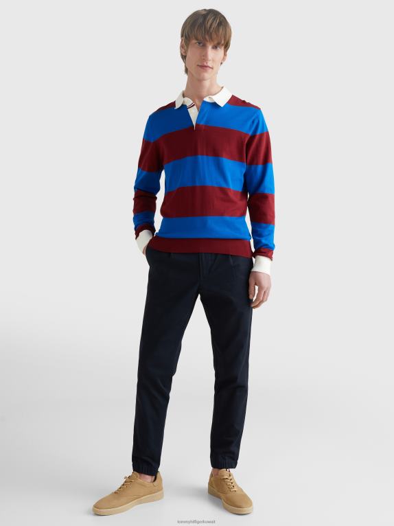 روج Tommy Hilfiger قميص الرجبي محبوك مخطط 446441259