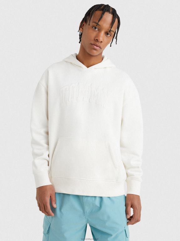 الأبيض القديم Tommy Hilfiger هوديي بشعار الجامعة 446441277