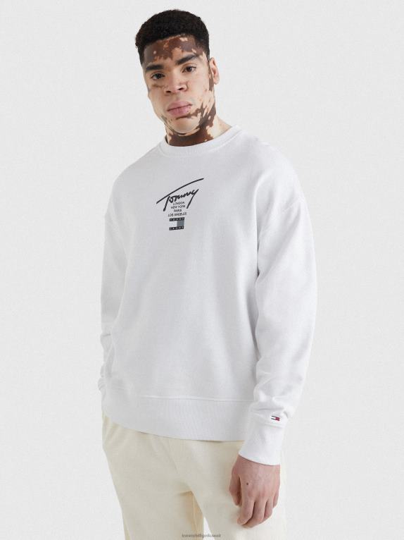 أبيض Tommy Hilfiger سويت شيرت بشعار التوقيع 446441282