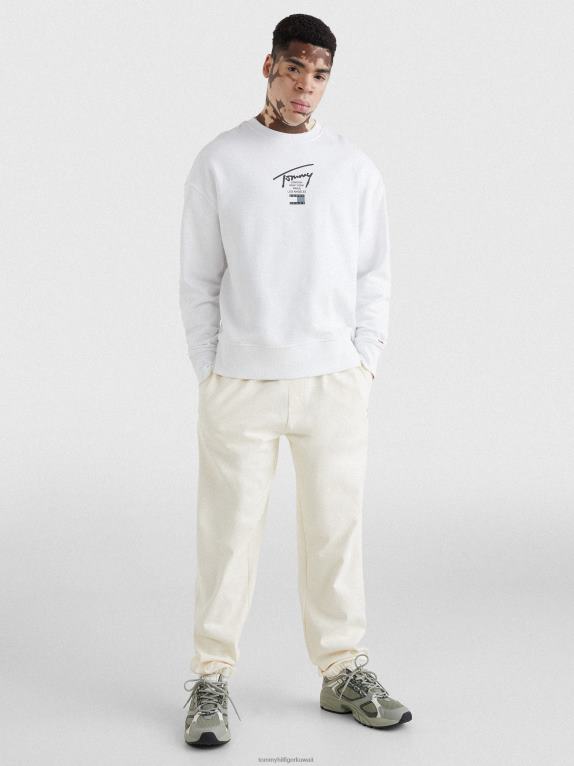 أبيض Tommy Hilfiger سويت شيرت بشعار التوقيع 446441282