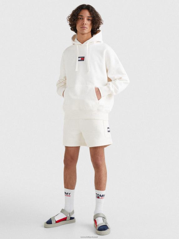 الأبيض القديم Tommy Hilfiger هوديي من القطن العضوي بشارة 446441286