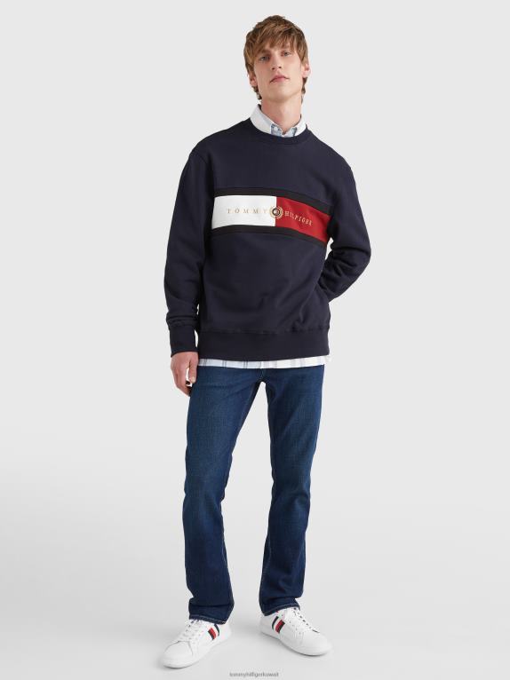 سماء الصحراء Tommy Hilfiger تيشيرت برقبة دائرية وشعار الماركة 446441289