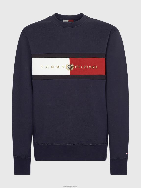 سماء الصحراء Tommy Hilfiger تيشيرت برقبة دائرية وشعار الماركة 446441289
