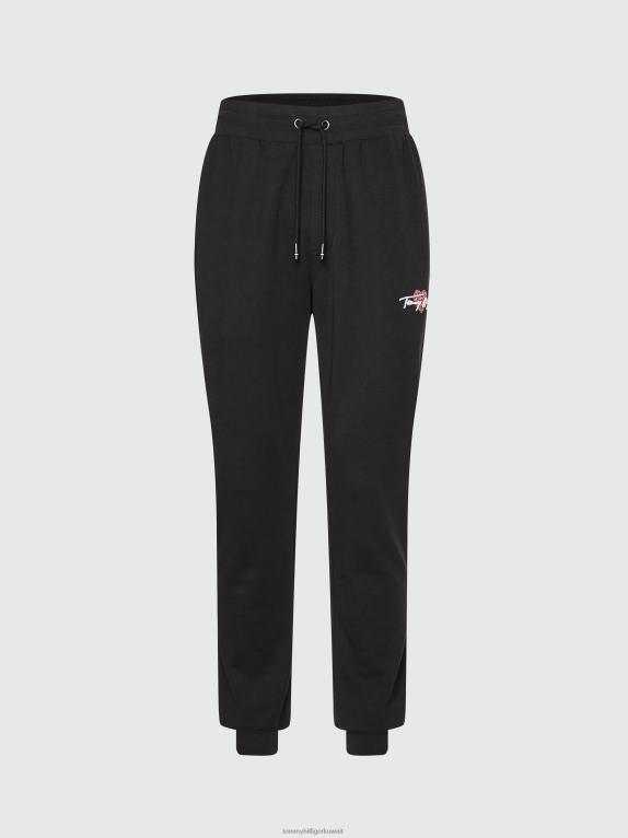 أسود Tommy Hilfiger بنطال رياضي بطبعة قلب 446441299