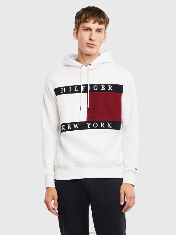 أبيض Tommy Hilfiger هودي علم الهيكل 446441302