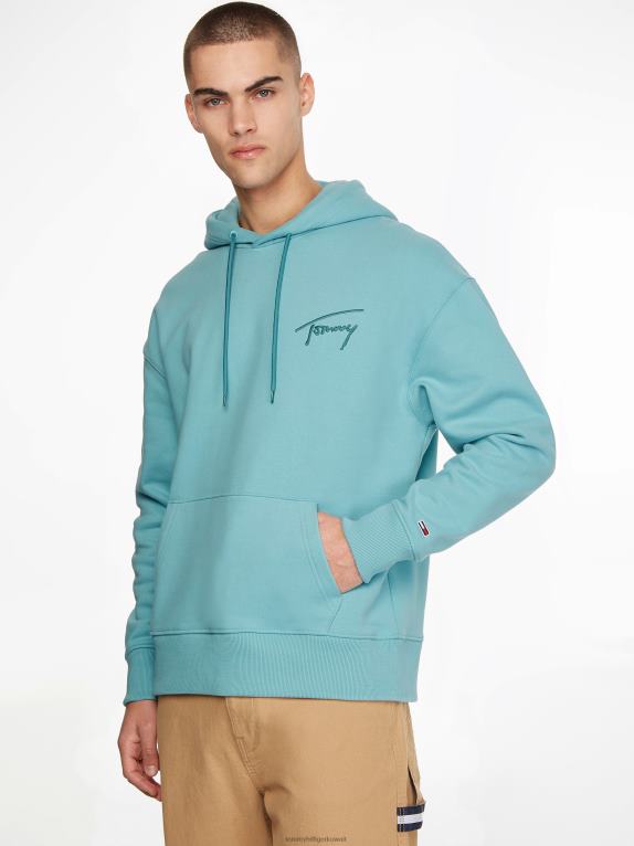 قمة Tommy Hilfiger هودي بشعار التوقيع وقصة مريحة 446441306