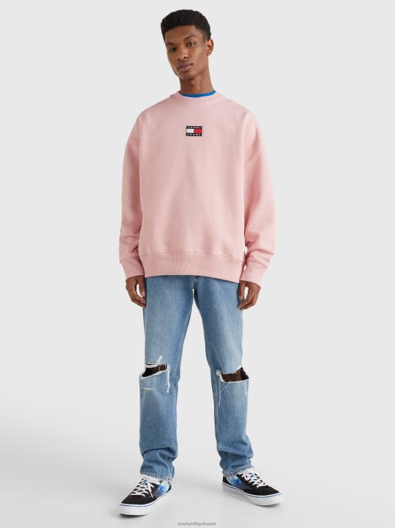 برودواي الوردي Tommy Hilfiger شارة الصوف البلوز 446441308