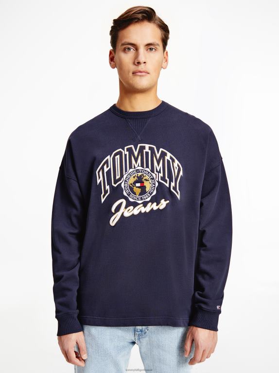 البحرية الشفق Tommy Hilfiger أرشيف قميص من القطن العضوي 446441312