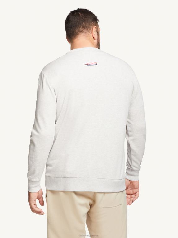 هيذر رمادي فضي Tommy Hilfiger بالإضافة إلى قميص من النوع الثقيل أرشيف من القطن العضوي 446441347