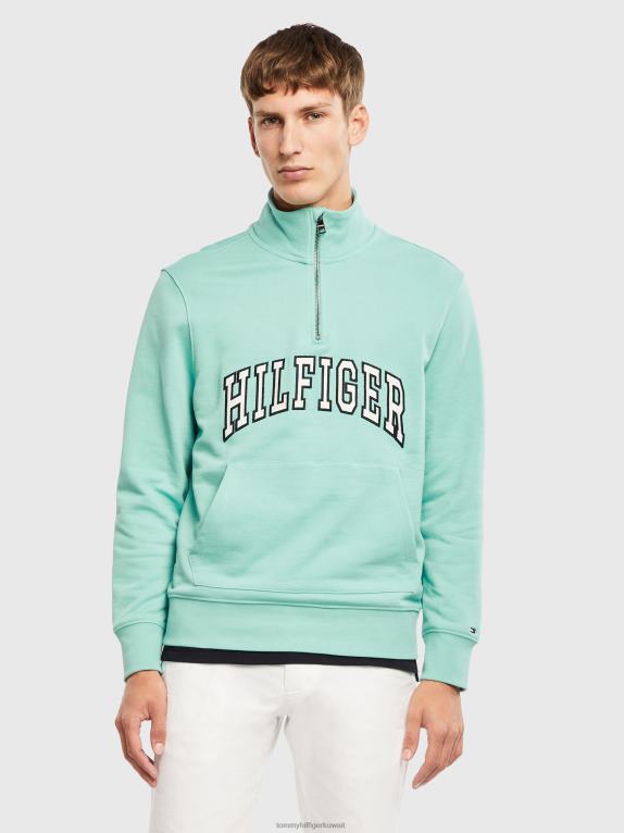 براينت الأخضر Tommy Hilfiger سترة الرقبة وهمية 446441354