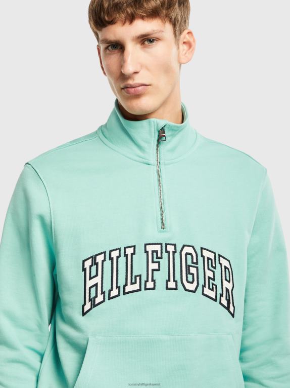 براينت الأخضر Tommy Hilfiger سترة الرقبة وهمية 446441354