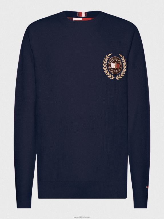 سماء الصحراء Tommy Hilfiger أيقونات قمة التطريز البلوز 446441374