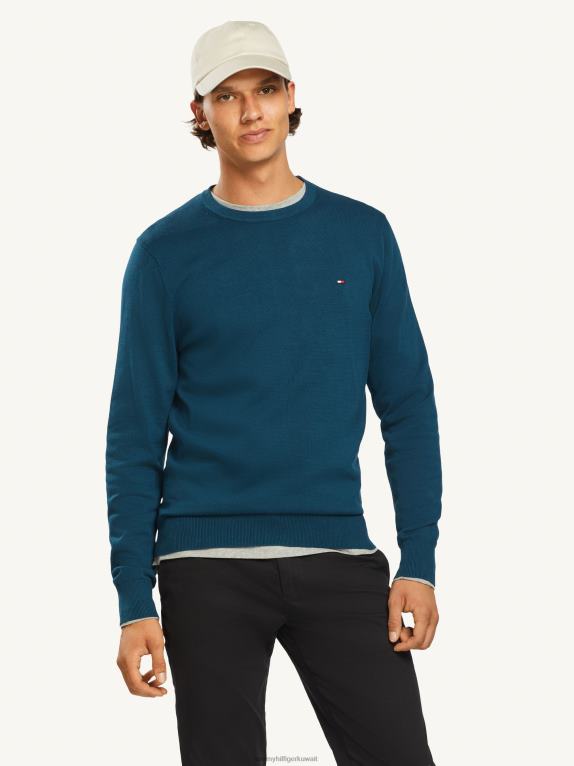 ضفاف البحيرة المظلمة Tommy Hilfiger سترة برقبة دائرية مميزة 446441380