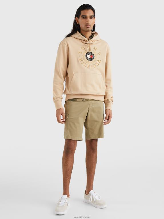 حصاة طينية Tommy Hilfiger هوديي بتطريز شعار الأيقونات 446441388