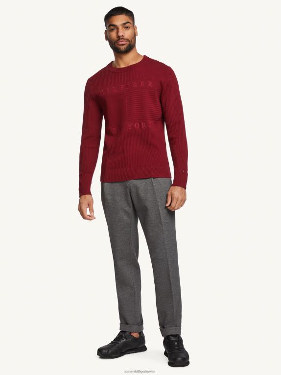 روج Tommy Hilfiger كنزة منسوجة بشعار الماركة 446441413